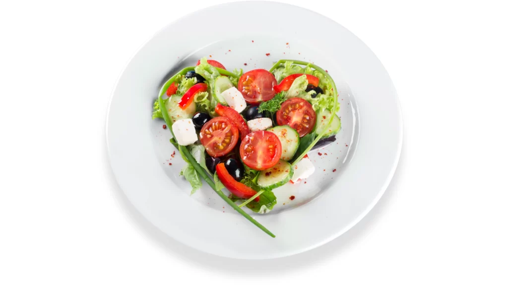 salad dengan cuka apel